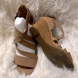 Crown Vintage strappy wedges